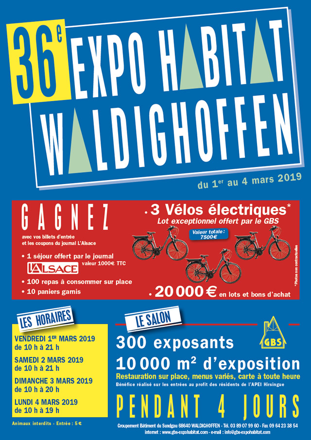 Affiche du 36ème salon Expo Habitat à Waldighoffen